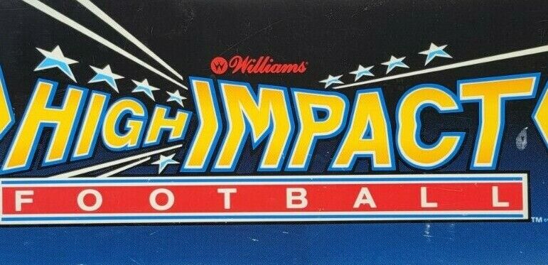 Vintage Original 1990 High Impact Football by Williams Arcade Marquee