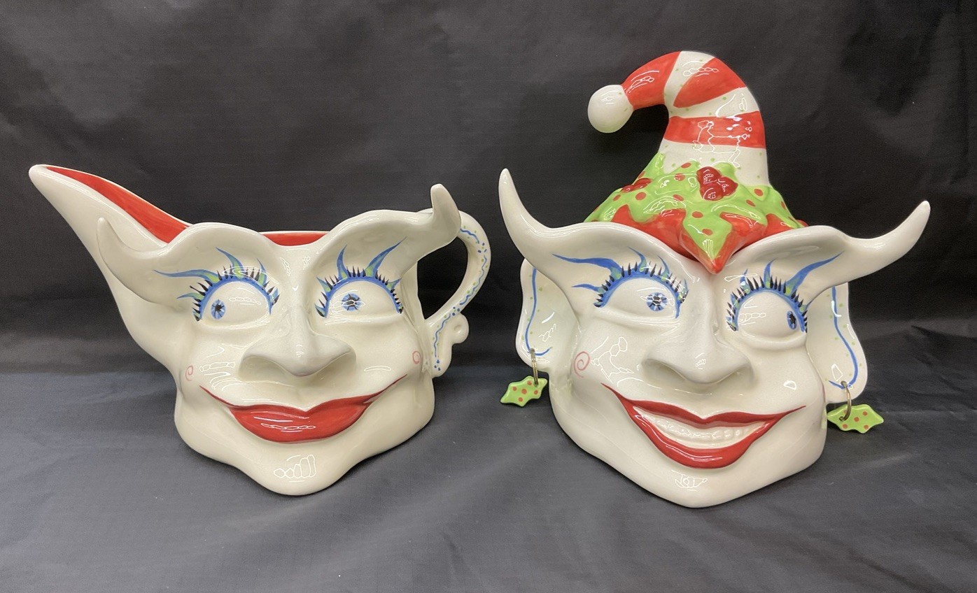 Vintage Handcrafted Mark Switzer Cream & Sugar Set Switzer Silvestri Vintage Handcrafted Mark Switzer Cream & Sugar Set Switzer Silvestri