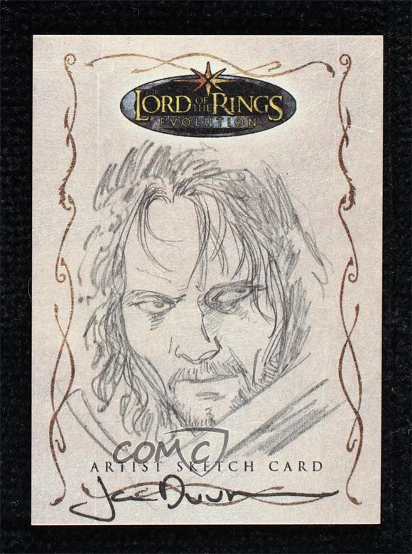 2006 Topps Lord of the Rings Evolution Sketch Cards 1/1 Jan Duursema 0j7i