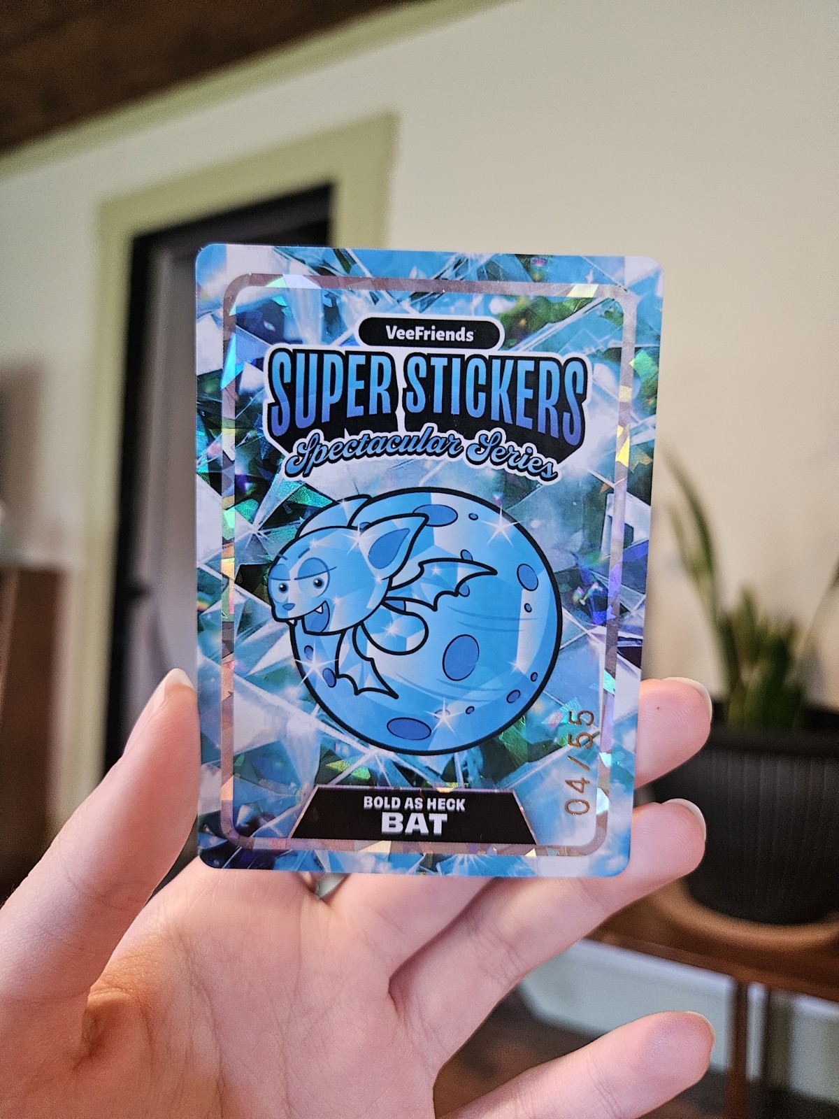 VeeFriends Spectacular Super Sticker /55 Diamond on Diamond Bold As Heck Bat VeeFriends Spectacular Super Sticker /55 Diamond on Diamond Bold As Heck Bat