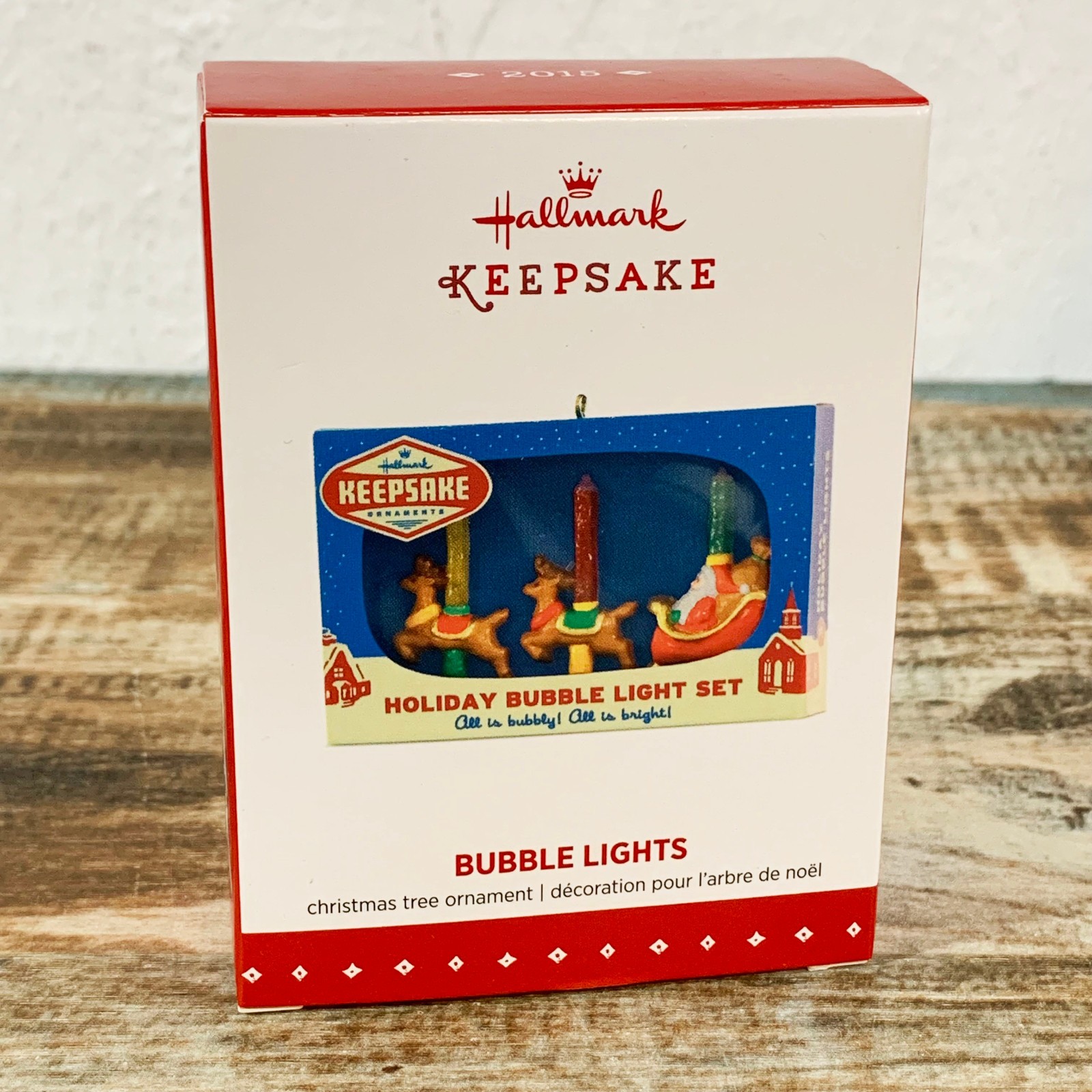 Hallmark Keepsake NIFTY FIFTIES Holiday Bubble Light Set Christmas Ornament 2015 Hallmark Keepsake NIFTY FIFTIES Holiday Bubble Light Set Christmas Ornament 2015