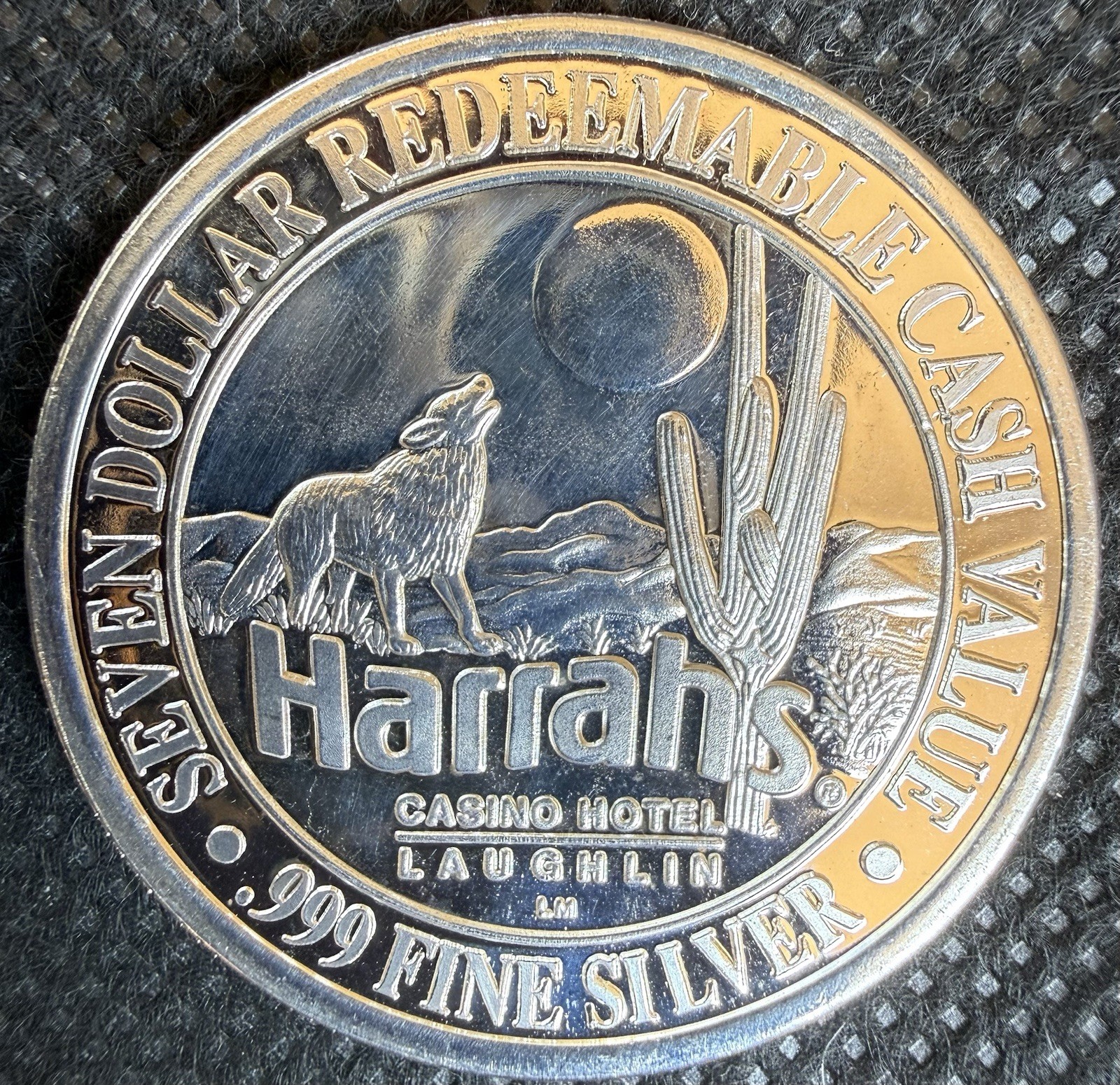 HARRAH’S RARE ⭐️$7 HOTEL & CASINO Limited Edition 999% .65 Oz Pure Silver Strke HARRAH’S RARE ⭐️$7 HOTEL & CASINO Limited Edition 999% .65 Oz Pure Silver Strke