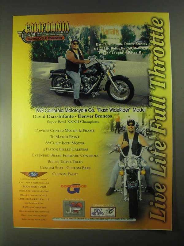 1998 CMC Flash WideRider Motorcycle Ad - David Diaz
