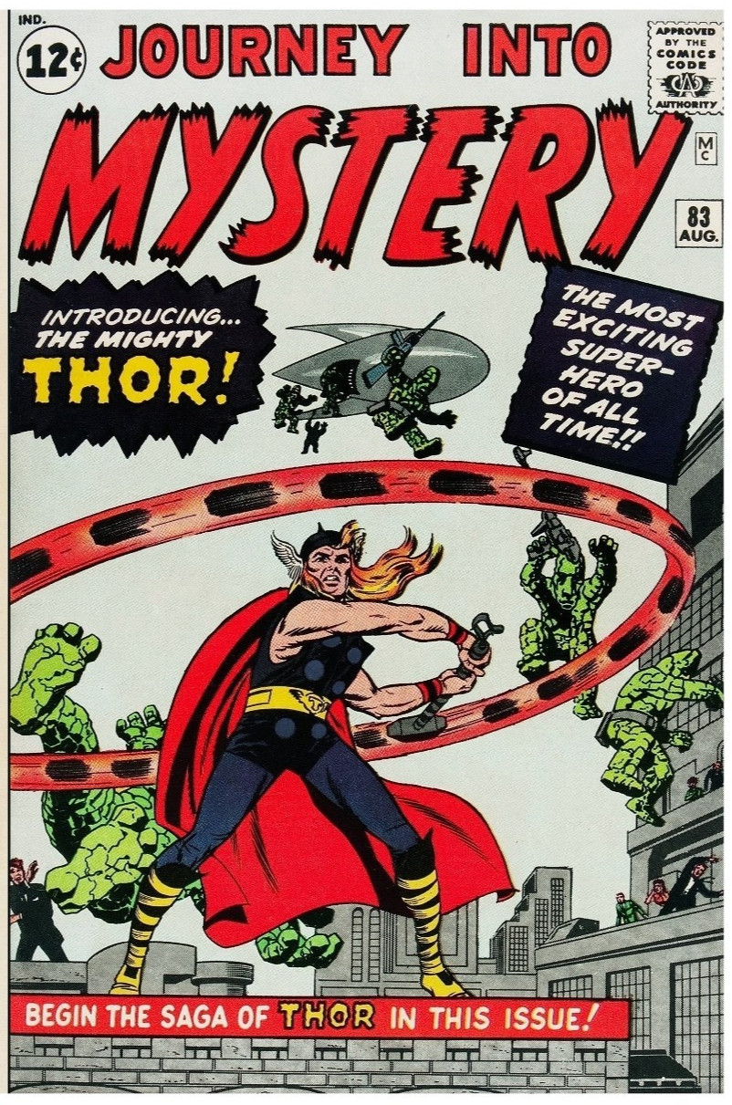 Me$$age or Offer Facsimile reprint covers only to Journey Into Mystery #83 Thor Me$$age or Offer Facsimile reprint covers only to Journey Into Mystery #83 Thor