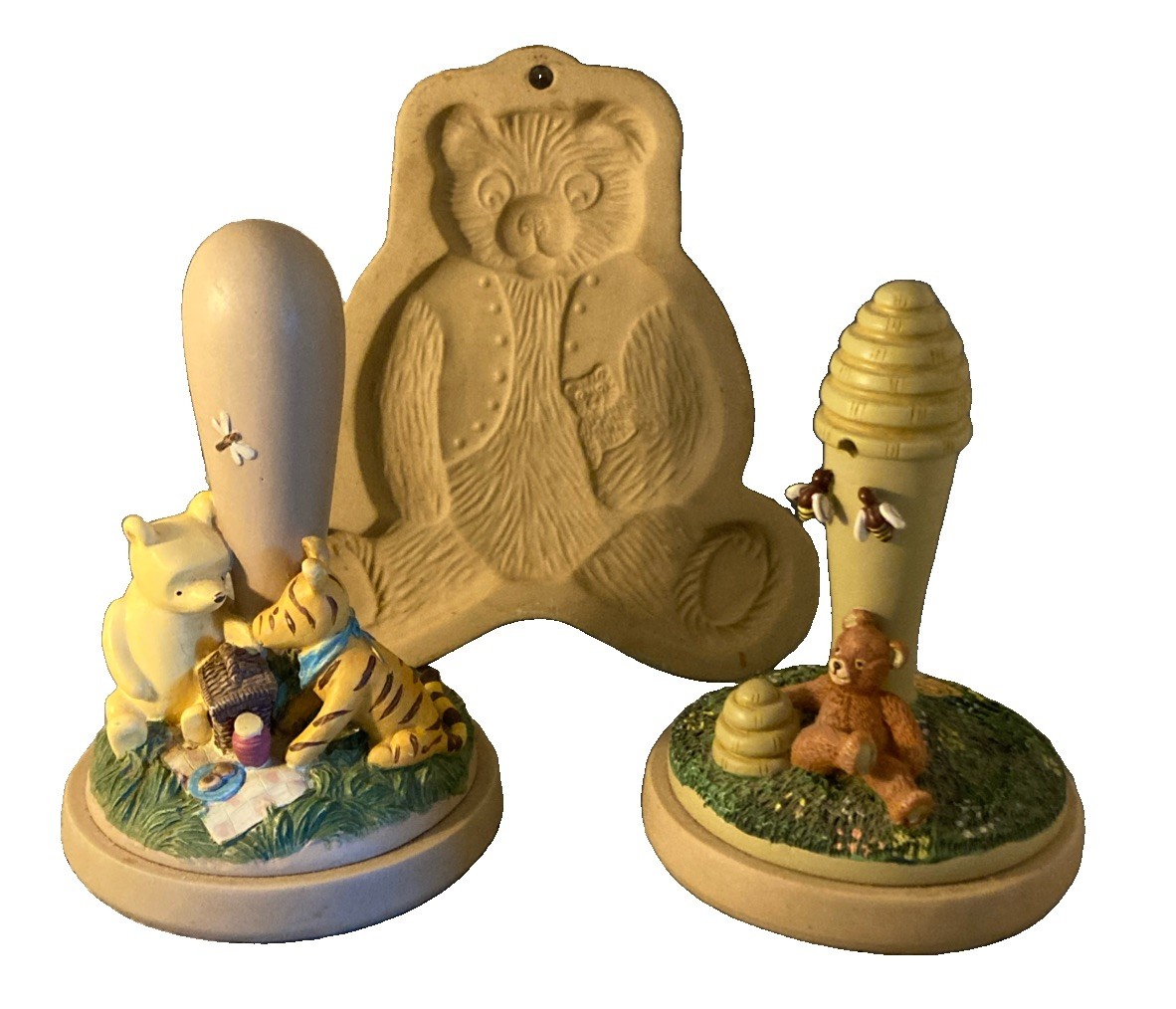 BROWN BAG COOKIE MOLD & 2 ART STAMP PRESSES BEEHIVE WINNIE THE POO RETIRED 3 PCS BROWN BAG COOKIE MOLD & 2 ART STAMP PRESSES BEEHIVE WINNIE THE POO RETIRED 3 PCS