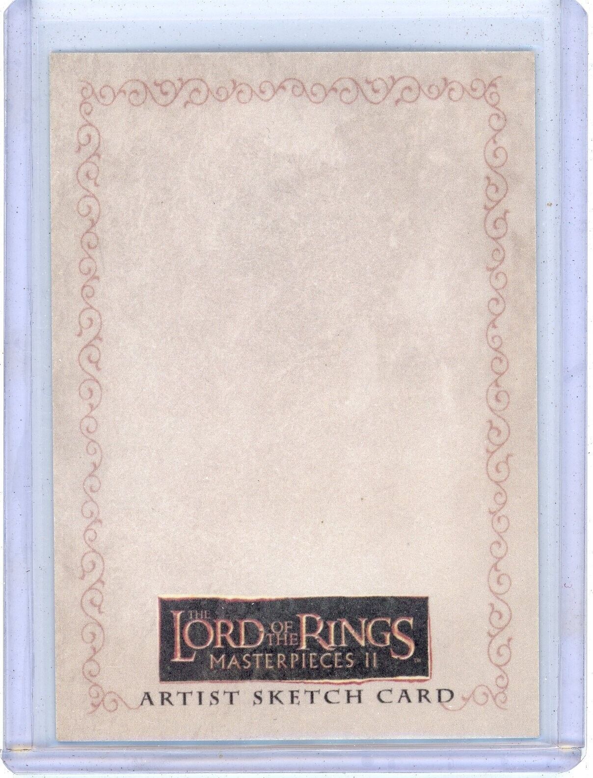 2006 TOPPS LORD  OF THE RINGS LOTR MASTERPIECES II BLANK SKETCH CARD