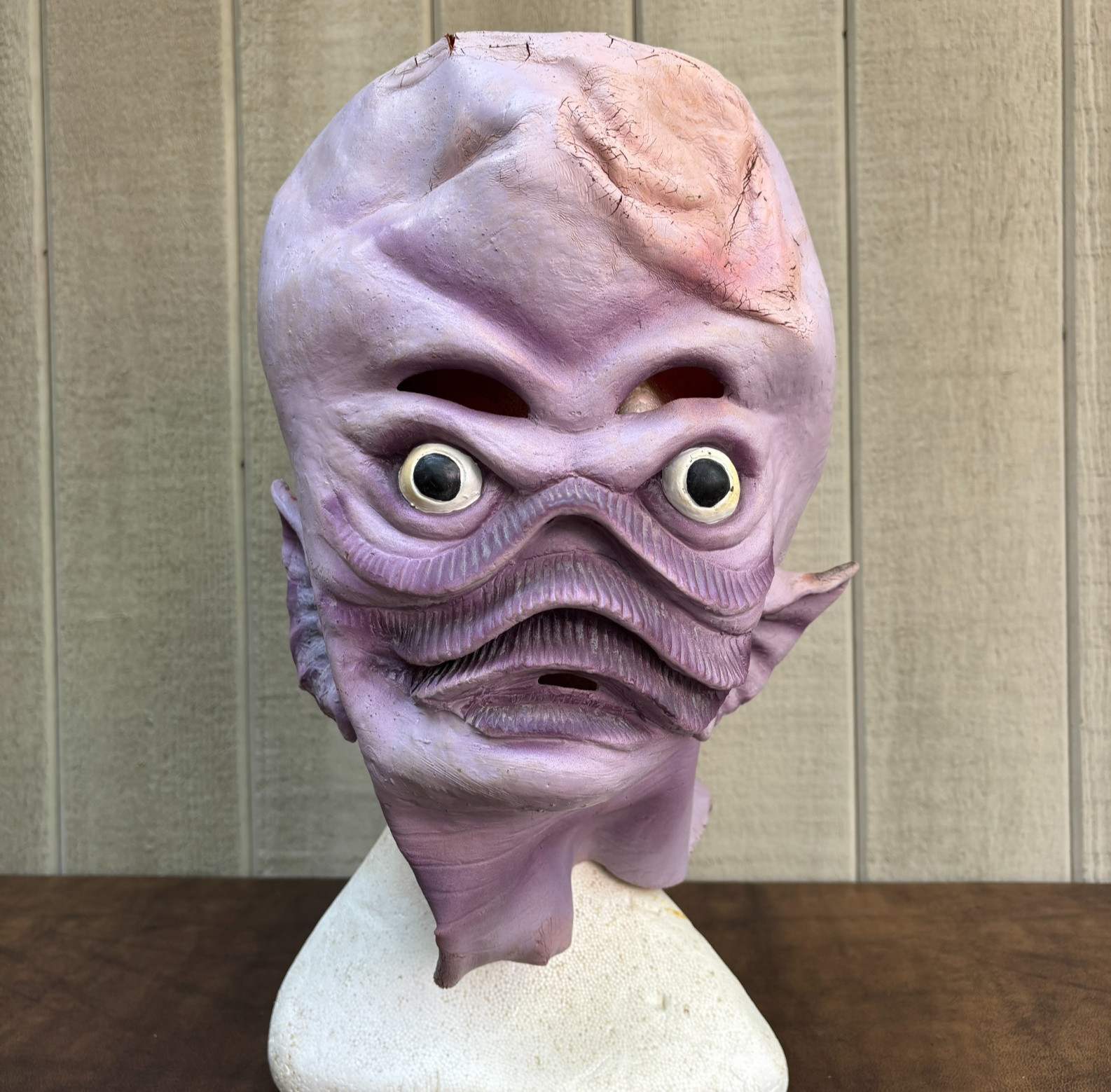 Vtg 1996 MGM Outer Limits Keeper Of The Purple Twilight IKAR Latex Mask READ Vtg 1996 MGM Outer Limits Keeper Of The Purple Twilight IKAR Latex Mask READ