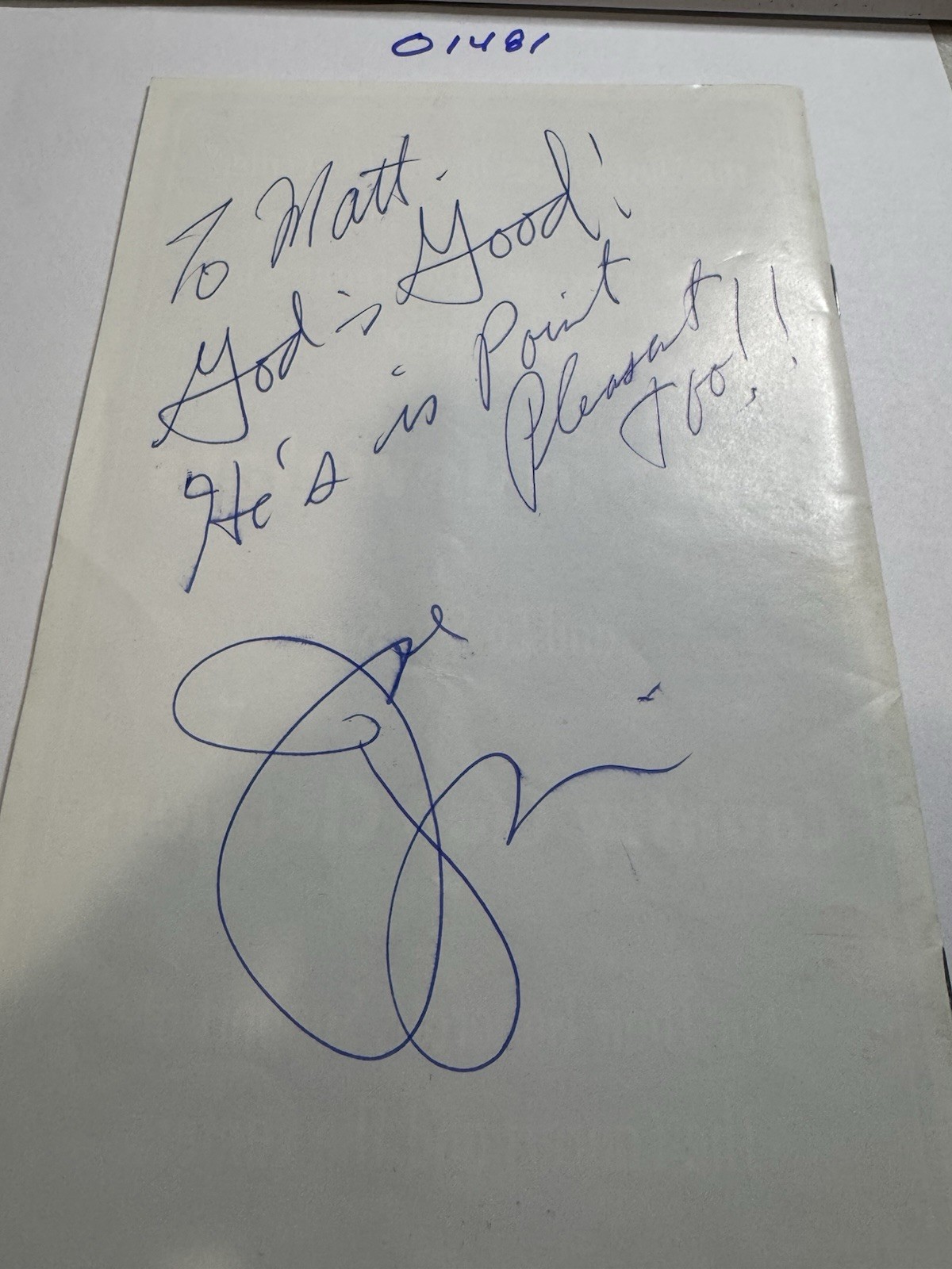JOE PESCI authentic signed award brochure Tommy DeVito (4Seasons) Palm Springs JOE PESCI authentic signed award brochure Tommy DeVito (4Seasons) Palm Springs