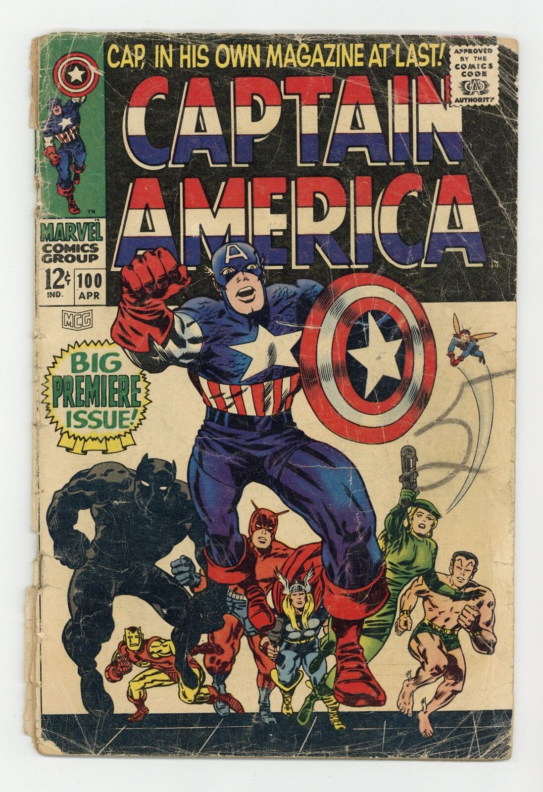 Captain America #100 VG 4.0 1968