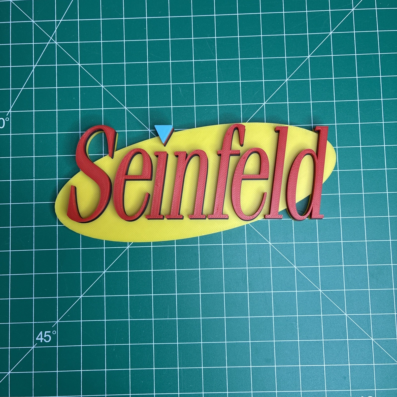 3d Printed Seinfeld Logo Sign Wall Desk Shelf Fan Art 3d Printed Seinfeld Logo Sign Wall Desk Shelf Fan Art