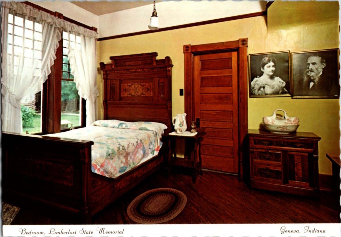 Geneva IN postcard LIMBERLOST STATE MEMORIAL BEDROOM 9/12 BQ0095 Geneva IN postcard LIMBERLOST STATE MEMORIAL BEDROOM 9/12 BQ0095