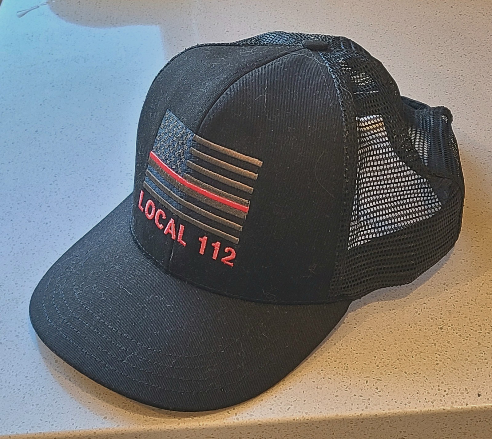 Los Angeles City Fire LAFD Thin Red Line U.S. Flag Union Local 112 Baseball Cap Los Angeles City Fire LAFD Thin Red Line U.S. Flag Union Local 112 Baseball Cap