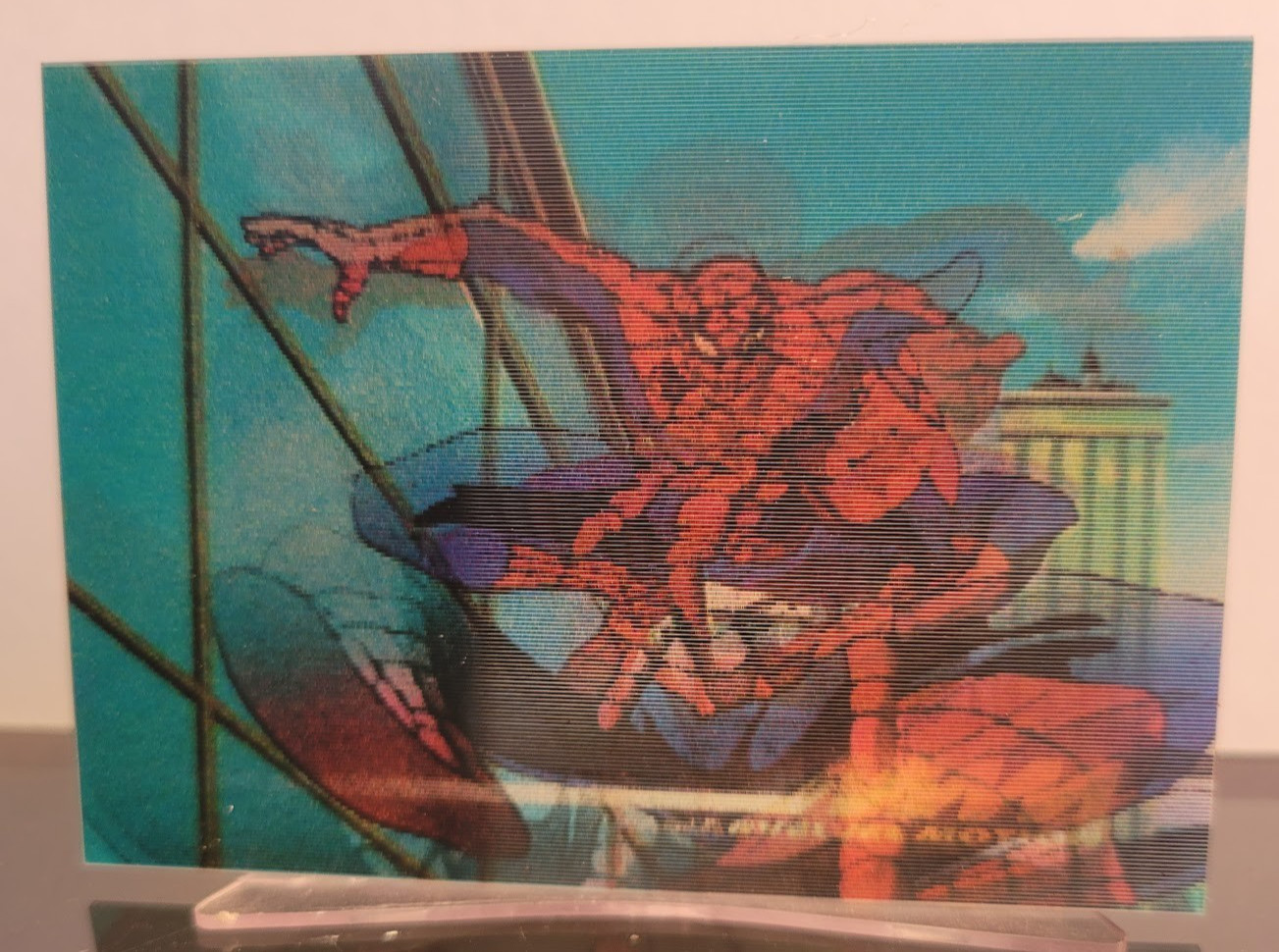 1996 Fleer/Skybox MARVEL MOTION - #14 SPIDER-MAN - NM/MT - lenticular card