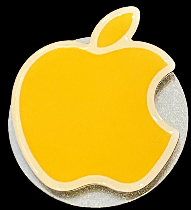 Apple Store Yellow Logo Enamel Pin – Apple Inc Advertising Collectible Apple Store Yellow Logo Enamel Pin – Apple Inc Advertising Collectible