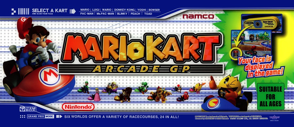 Mario Kart GP Namco Arcade Marquee 33.1\