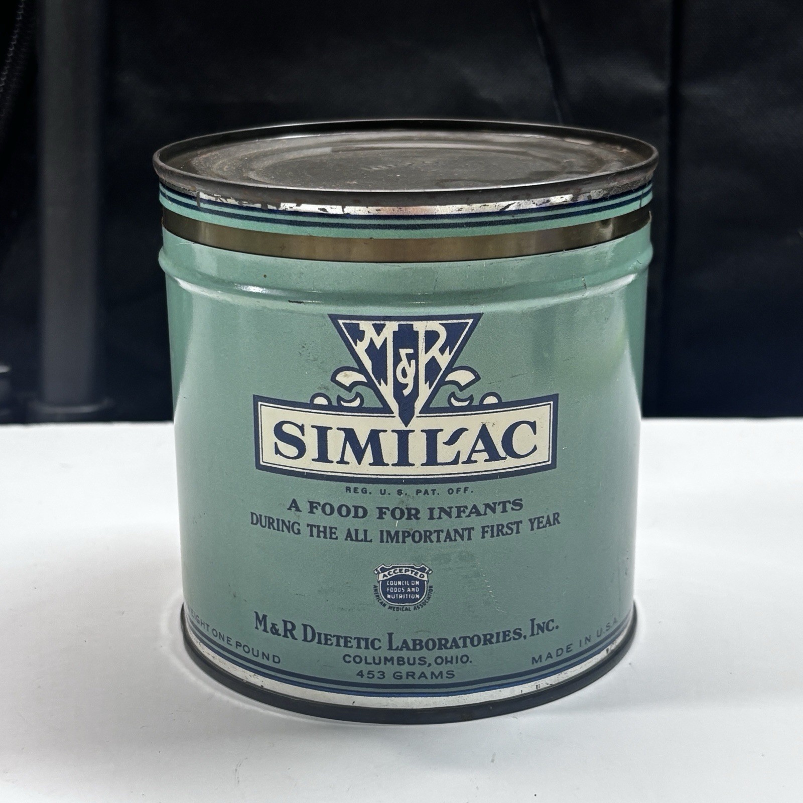 Vtg HTF Similac Tin Can M&R Dietetic Laboratories, Inc. USA Baby Food Container Vtg HTF Similac Tin Can M&R Dietetic Laboratories, Inc. USA Baby Food Container