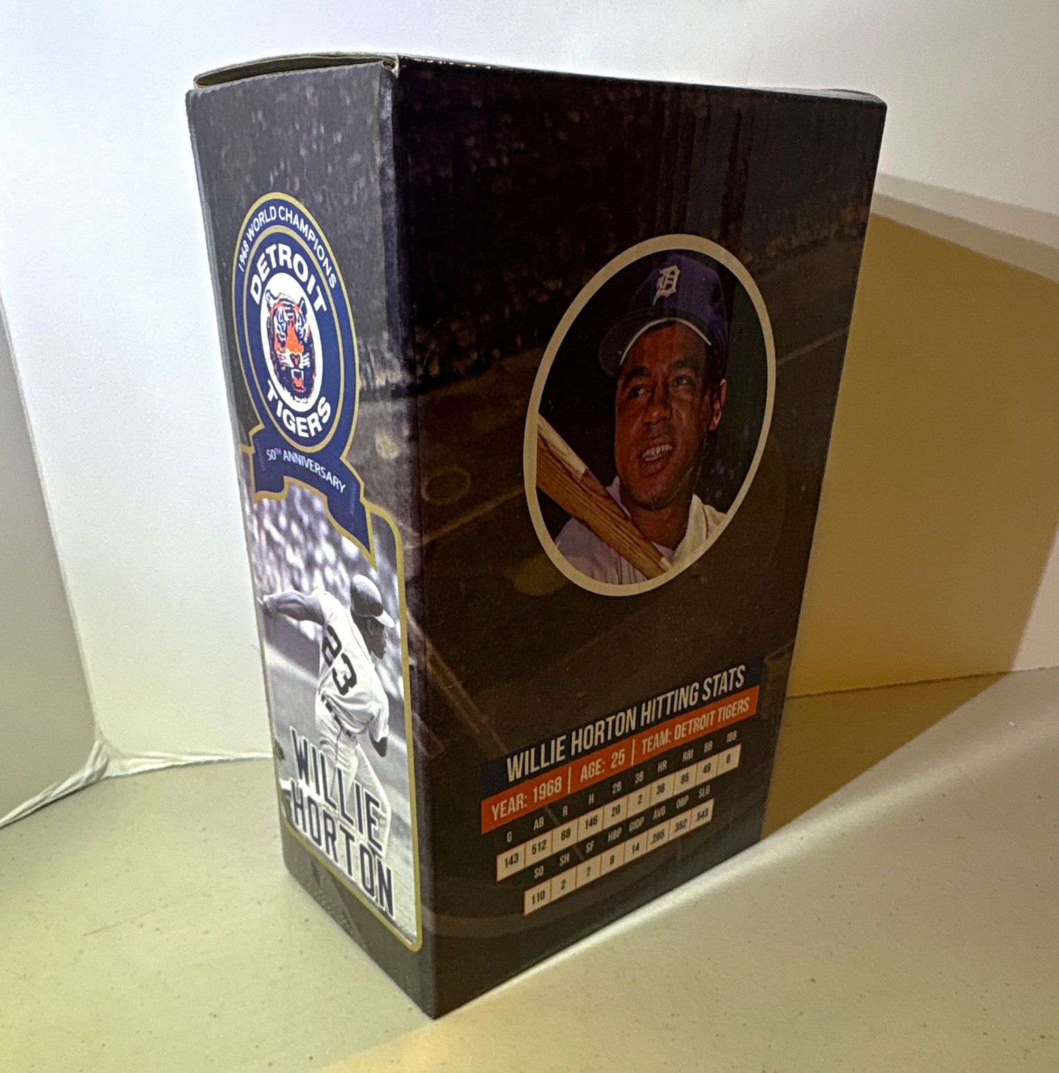 BDA Sports Willie Horton #23 Detroit Tigers 50th Anniversary Bobblehead Bat BDA Sports Willie Horton #23 Detroit Tigers 50th Anniversary Bobblehead Bat