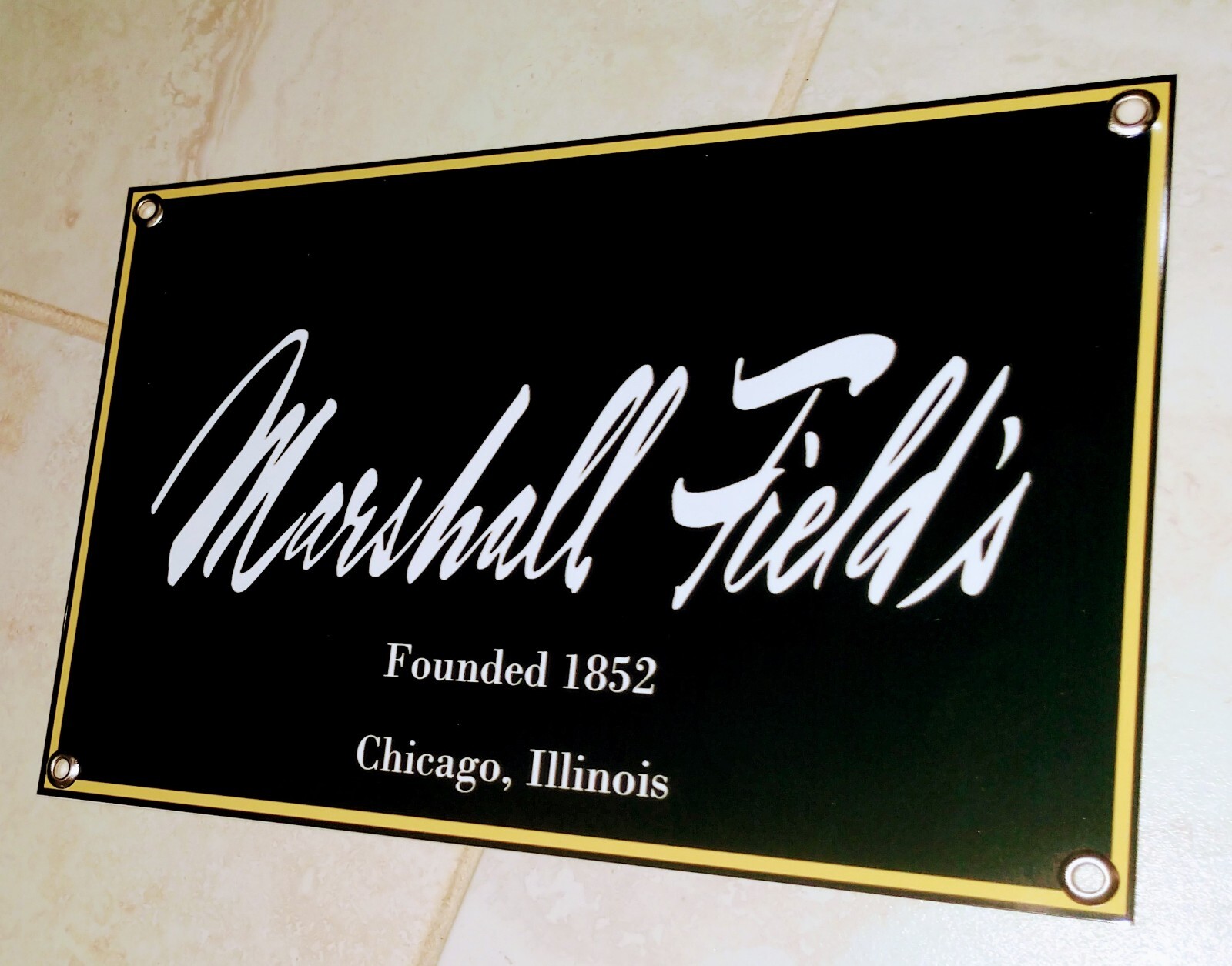 Marshall Field store nostalgia Chicago Sign Marshall Field store nostalgia Chicago Sign
