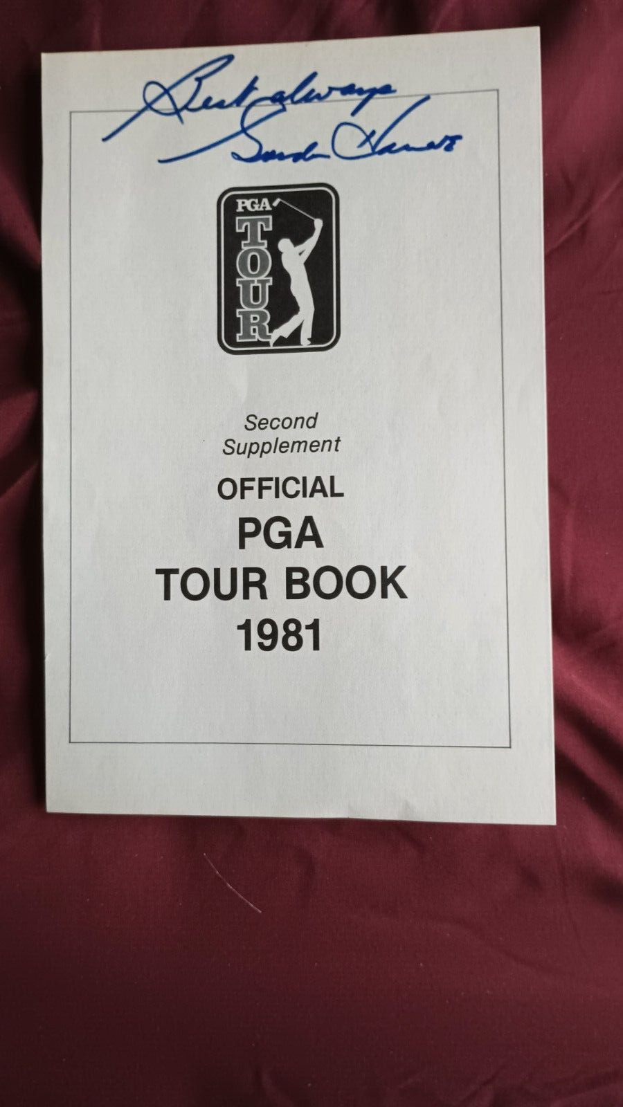 GORDIE HOWE-AUTOGRAPH 1981 PGA TOUR BOOK SHEET