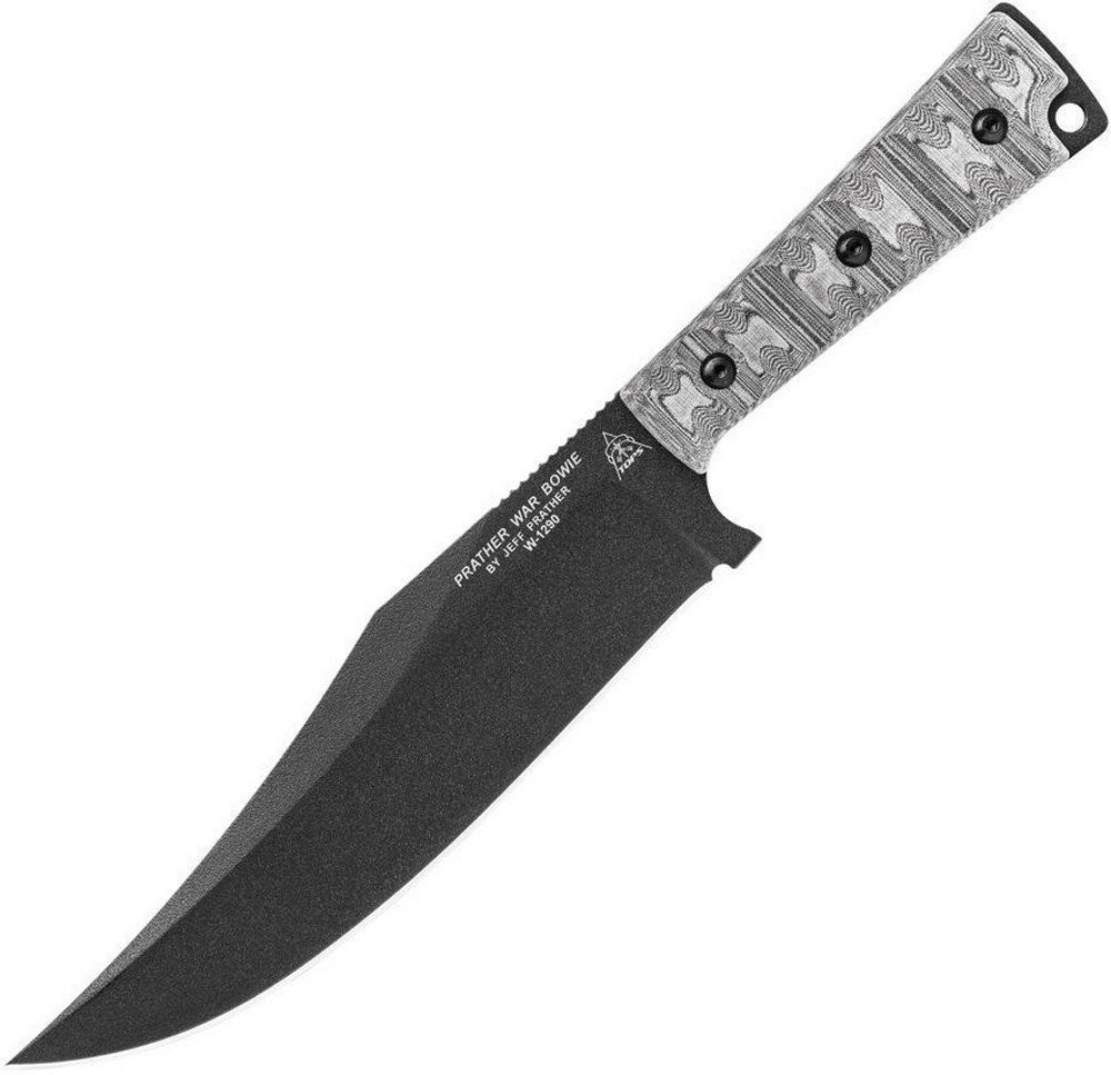 TOPS Prather War Fixed Knife 1095 High Steel Full Blade Micarta Handle - PWB-01
