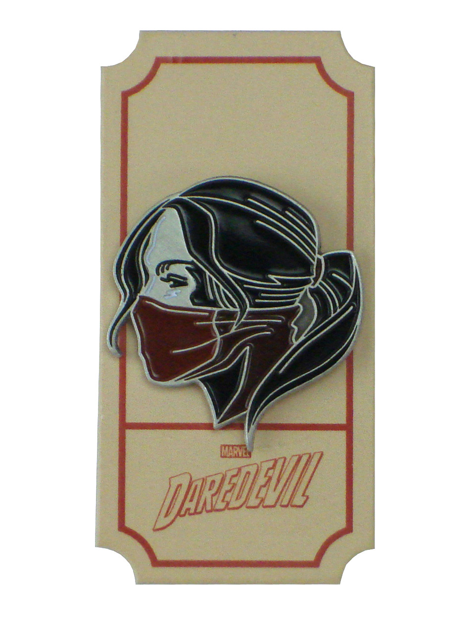 Elektra Mondo Enamel Lapel Pin Matt Taylor Exclusive Marvel Comics New Elektra Mondo Enamel Lapel Pin Matt Taylor Exclusive Marvel Comics New