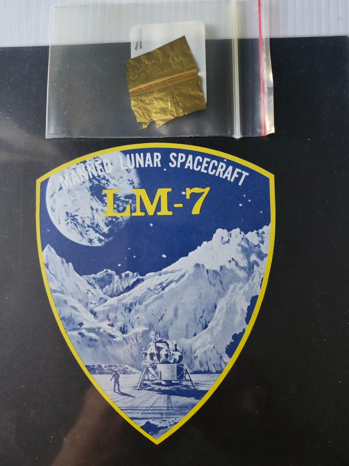 Apollo 13 Grumman page #2. LM-7 was Antares. Apollo era Kapton foil included
