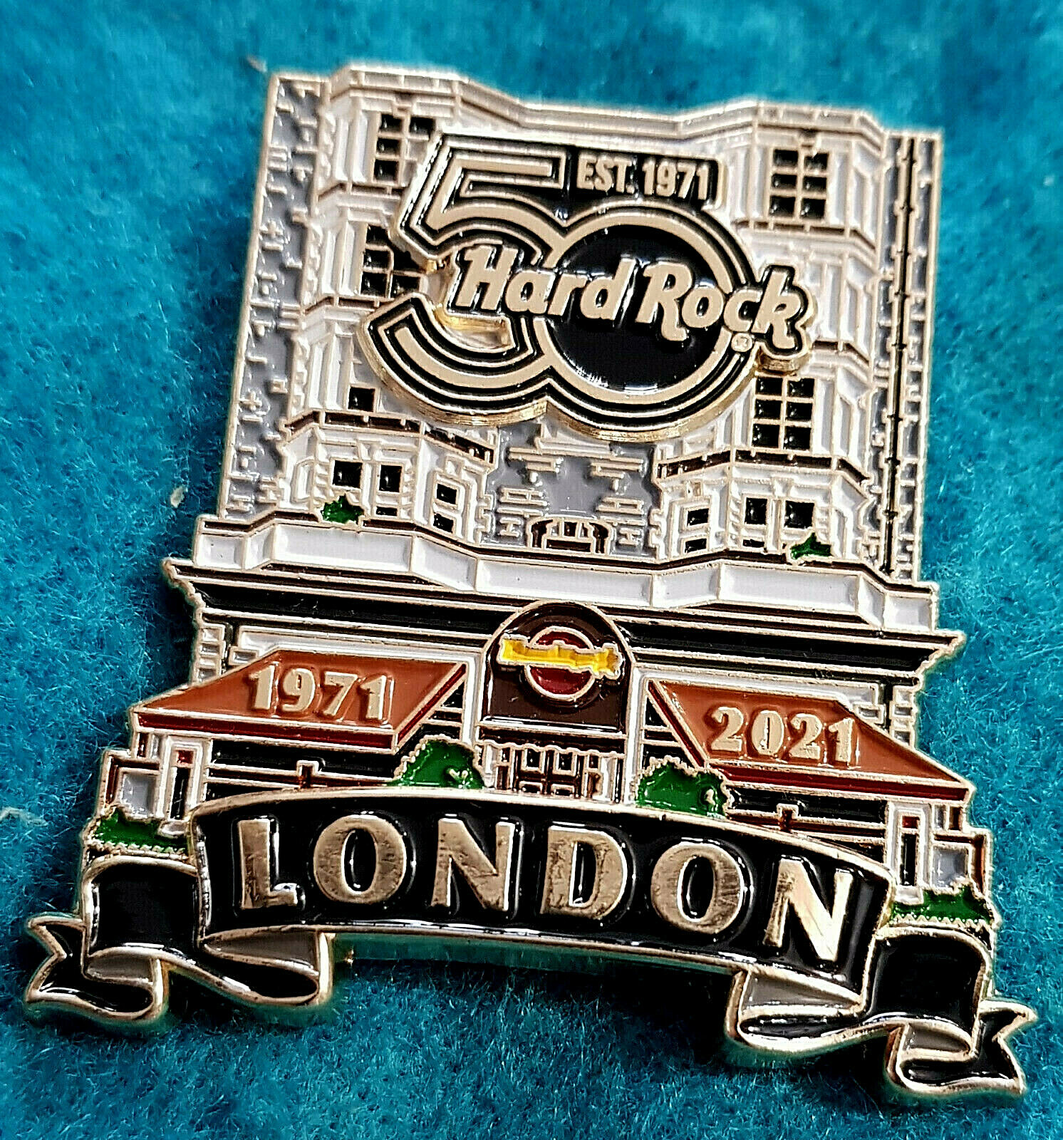 LONDON 50th ANNIVERSARY #1 LOCATION 3D FACADE BUILDING V2 Hard Rock Cafe PIN LE