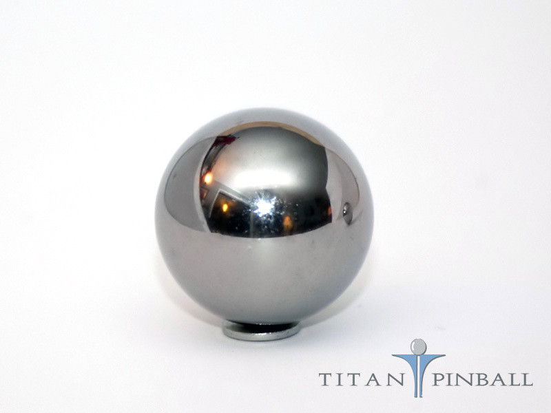 One (1)  - 1 1/16 inch Shiny Finsh Standard Steel Replacement Pinball.