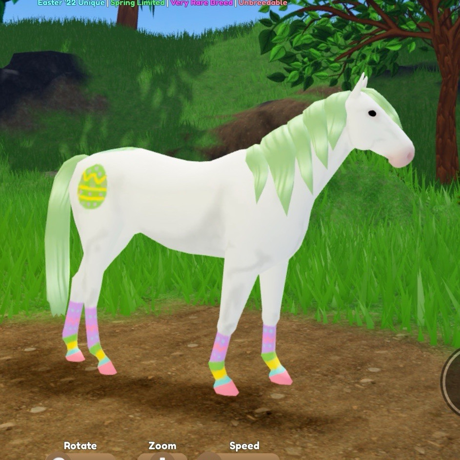 Thoroughbred Horse Nfa Easter \'22 Unique Very Rare Breed Unbreedable Thoroughbred Horse Nfa Easter \'22 Unique Very Rare Breed Unbreedable
