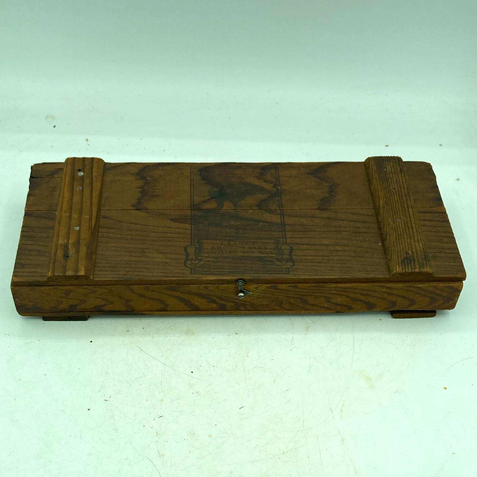 Vintage Crane’s Chocolate Wooden Advertising Box Cleveland New York Candy Vintage Crane’s Chocolate Wooden Advertising Box Cleveland New York Candy