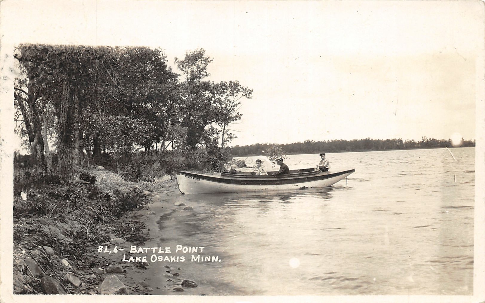 J16/ Lake Osakis Minnesota RPPC Postcard c1910 Battle Point Boats 260 J16/ Lake Osakis Minnesota RPPC Postcard c1910 Battle Point Boats 260