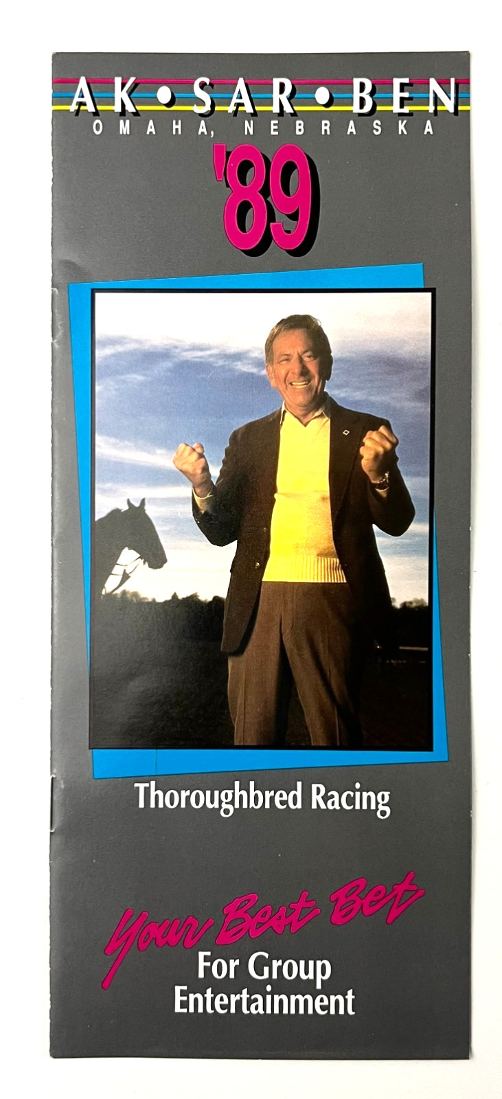 1989 Ak-Sar-Ben Omaha Nebraska Thoroughbred Horse Racing Vintage Travel Brochure 1989 Ak-Sar-Ben Omaha Nebraska Thoroughbred Horse Racing Vintage Travel Brochure