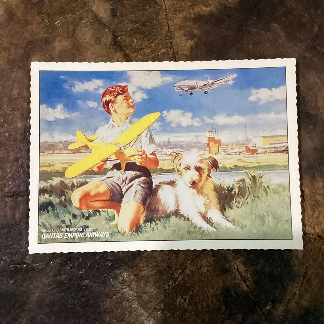 Qantas Empire Airways Postcard Qantas Empire Airways Postcard