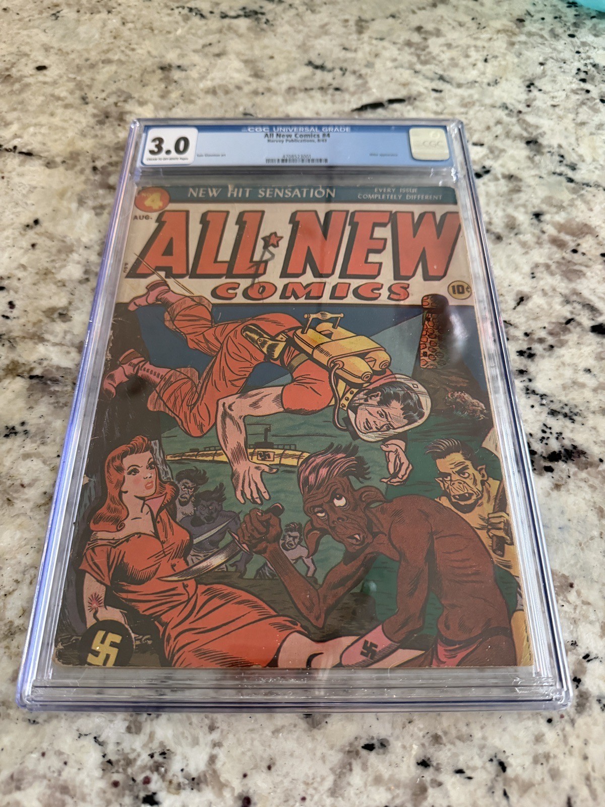 All-New Comics #4 (Harvey August 1943) CGC Universal 3.0 All-New Comics #4 (Harvey August 1943) CGC Universal 3.0