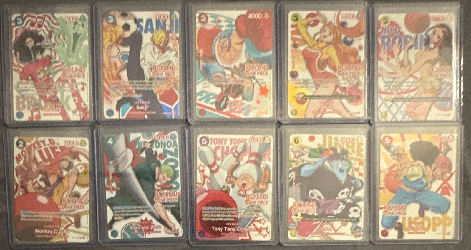 Round1 One Piece Promos Complete Set Of 10 Round1 One Piece Promos Complete Set Of 10