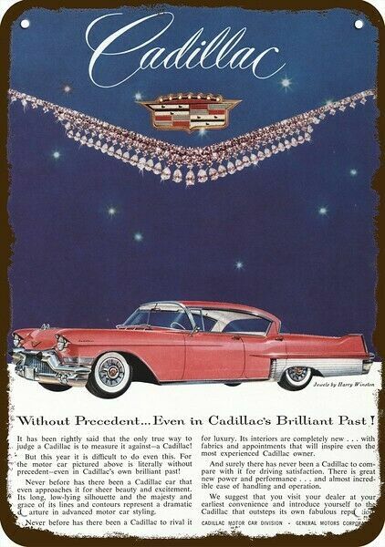 1957 CADILLAC FLEETWOOD 60 Special Pink Car **DECORATIVE REPLICA METAL SIGN** 1957 CADILLAC FLEETWOOD 60 Special Pink Car **DECORATIVE REPLICA METAL SIGN**