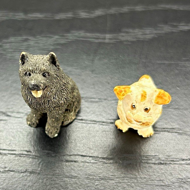 Vintage Miniature Animal Lot of 2 Vintage Miniature Animal Lot of 2
