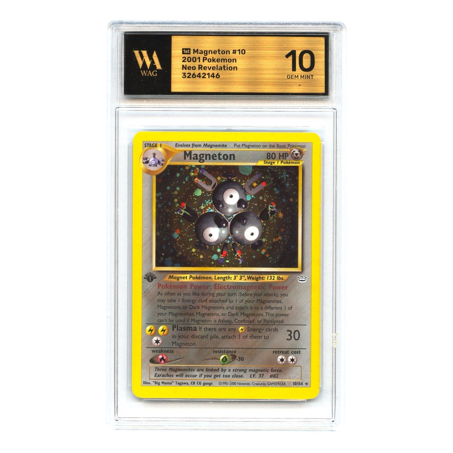 1st Edition Magneton #10/64 Holo Neo Revelation - Last Sold PSA 10 Was $38,000 1st Edition Magneton #10/64 Holo Neo Revelation - Last Sold PSA 10 Was $38,000