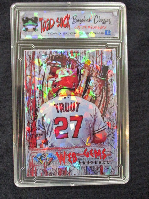 2023 Mike Trout  Web Gems  Cracked Ice Limited Edition Design Baseball