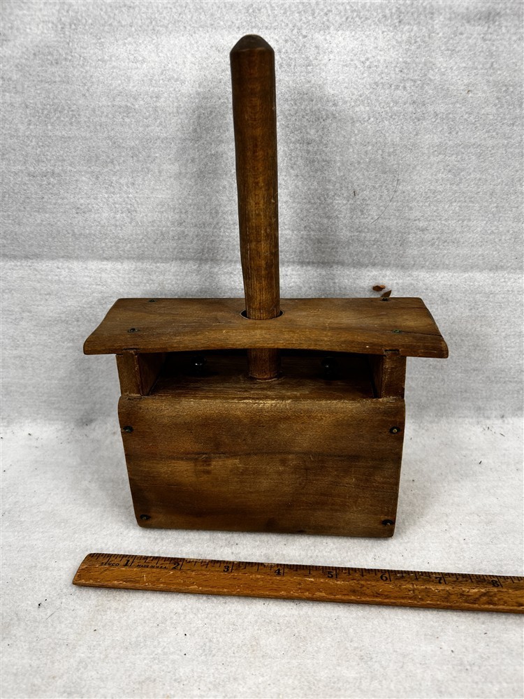 antique wood butter mold press rectangle wooden with plunger original 19th c antique wood butter mold press rectangle wooden with plunger original 19th c