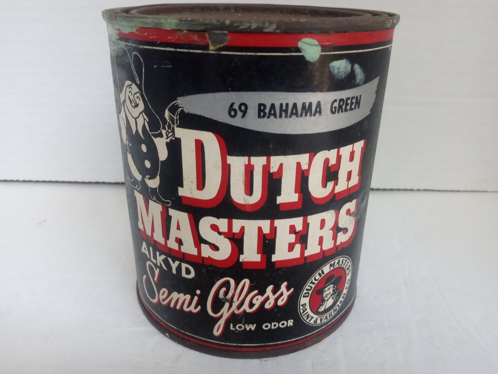 DUTCH MASTERS Paint Can 1 Quart 69 Bahama Green Dutch Masters Paint & Varnish Co DUTCH MASTERS Paint Can 1 Quart 69 Bahama Green Dutch Masters Paint & Varnish Co