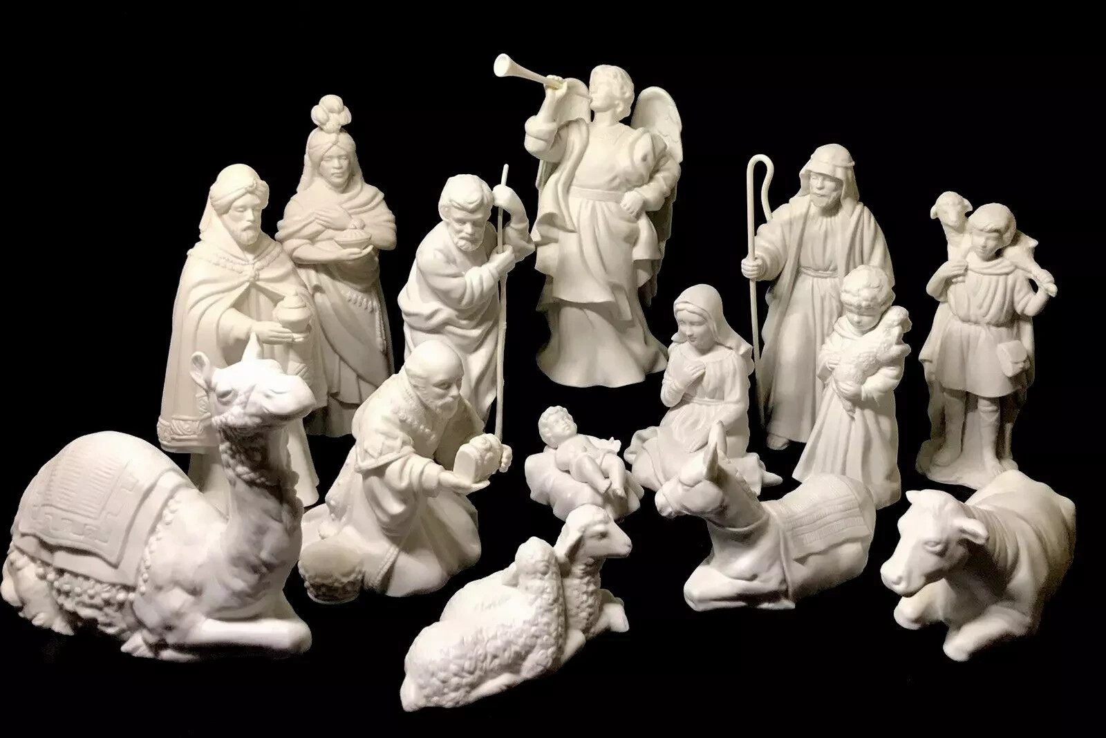 VTG AVON NATIVITY 14pc HOLY FAMILY GABRIEL KINGS ANIMALS SHEPHERDS BOXES FOAM VTG AVON NATIVITY 14pc HOLY FAMILY GABRIEL KINGS ANIMALS SHEPHERDS BOXES FOAM