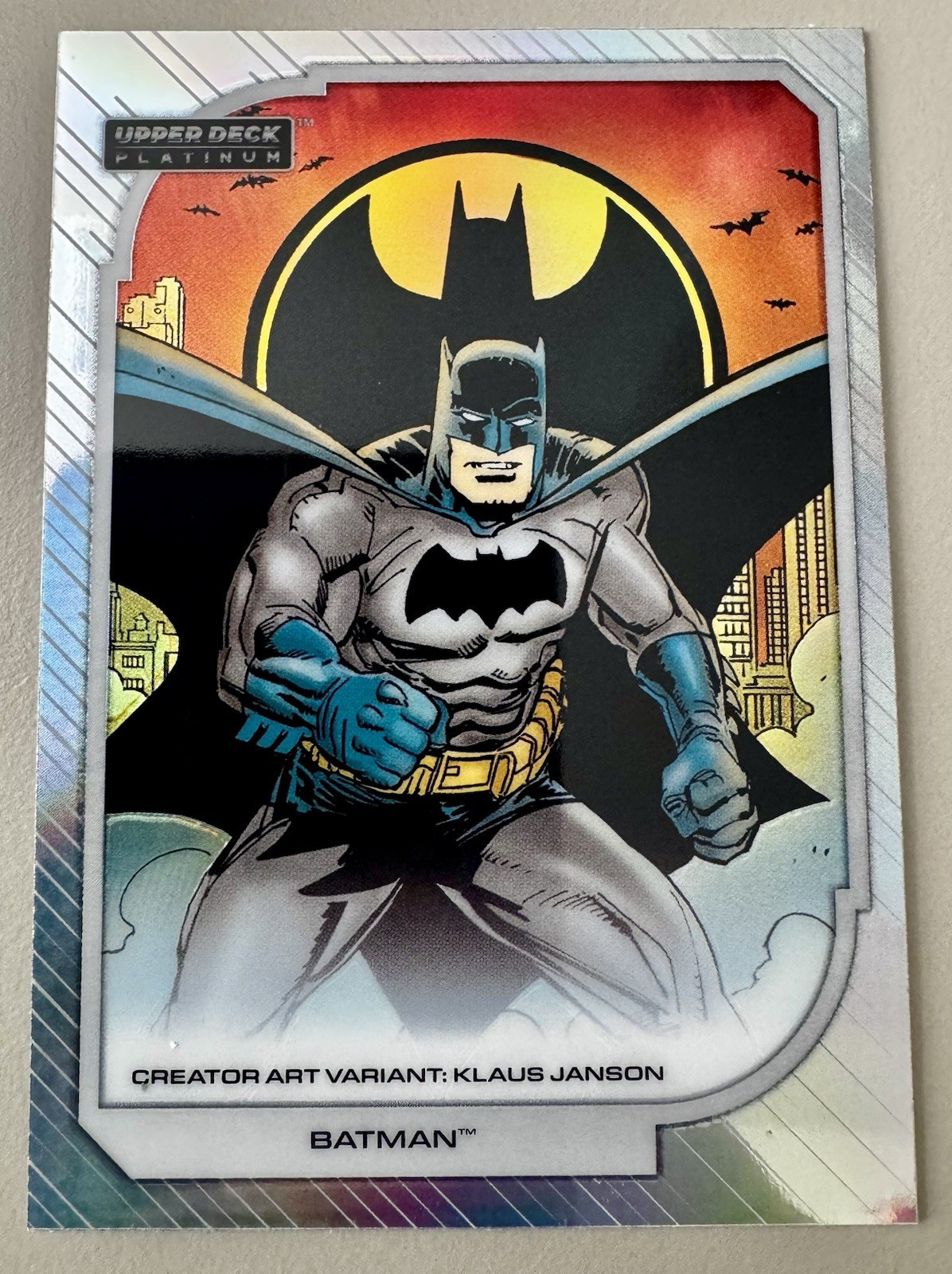 2026 Upper Deck DC Platinum Batman Creator Art Variant Rainbow 1:171 packs 2026 Upper Deck DC Platinum Batman Creator Art Variant Rainbow 1:171 packs