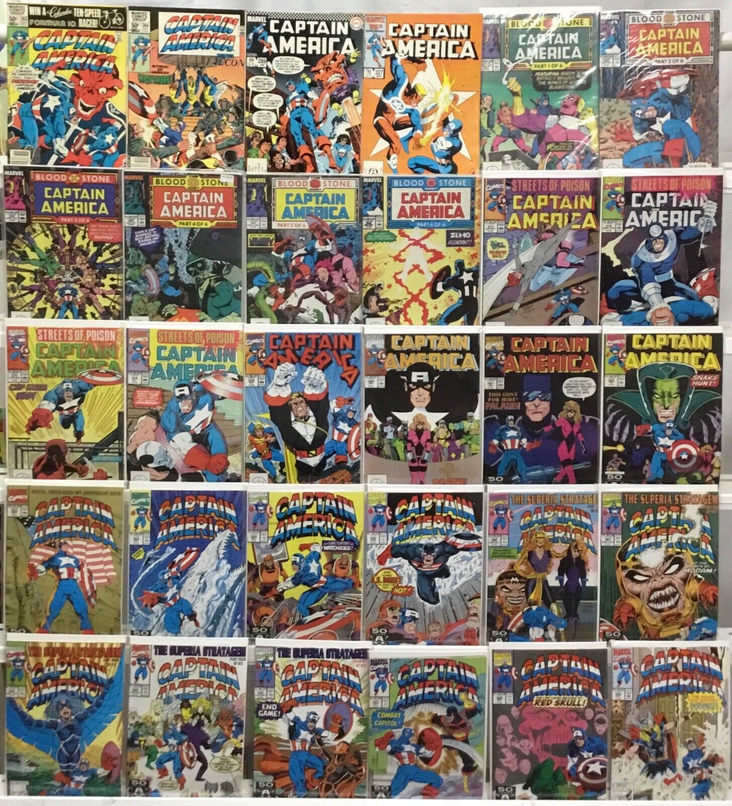 Marvel Comics Captain America 1st Series Comic Book Lot of 30 - 1st Cameo App