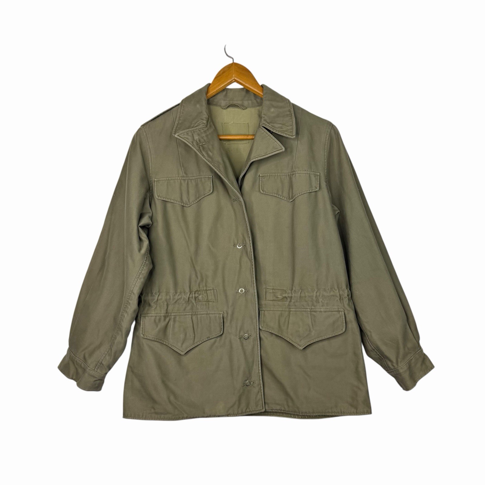 Vintage WWII US Army M-1943 Field Jacket Size Small M43 Cotton Combat Military Vintage WWII US Army M-1943 Field Jacket Size Small M43 Cotton Combat Military