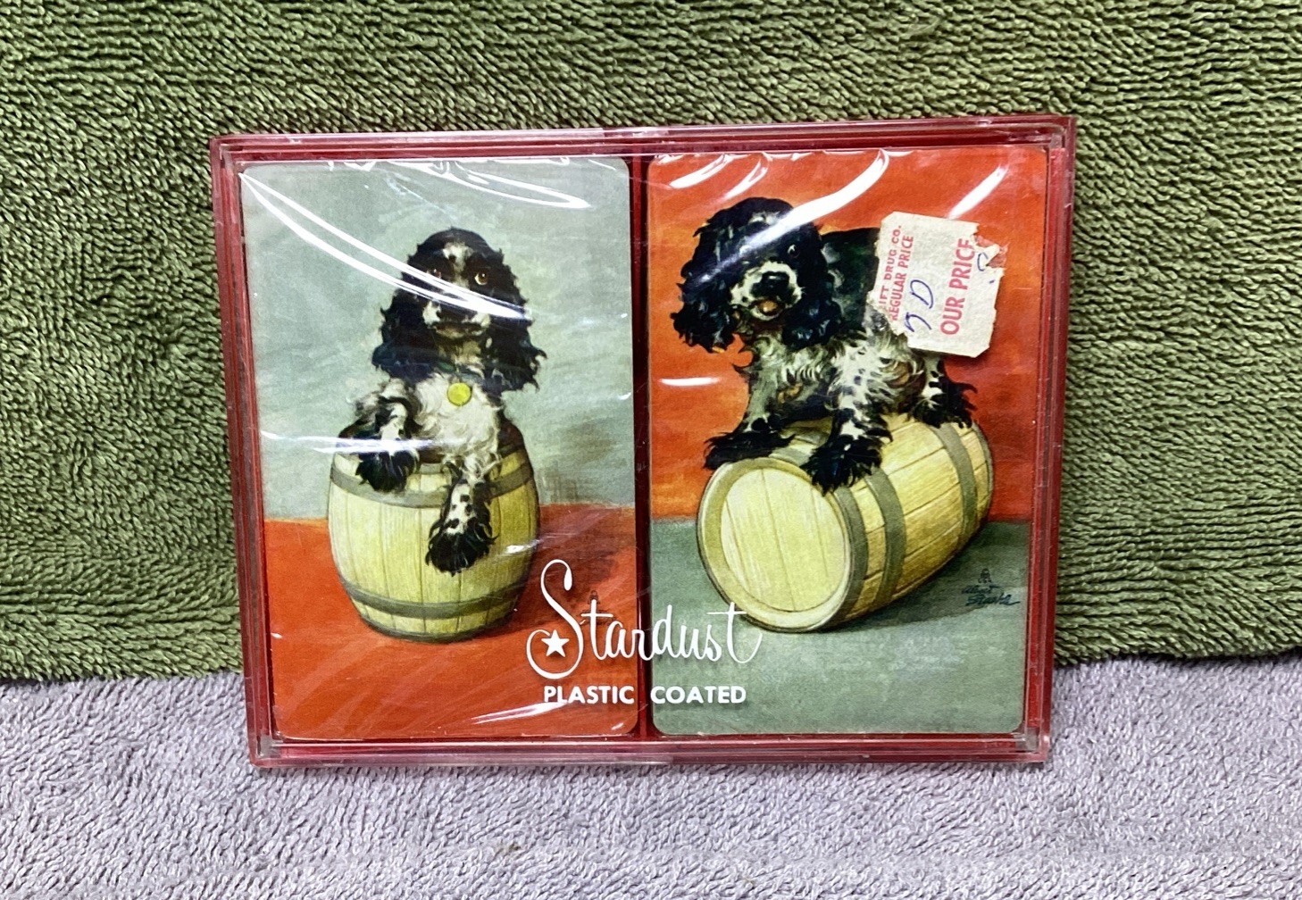 2 VTG. STARDUST BUTCH THE COCKER SPANIEL PLAYING CARD DECKS 2 VTG. STARDUST BUTCH THE COCKER SPANIEL PLAYING CARD DECKS
