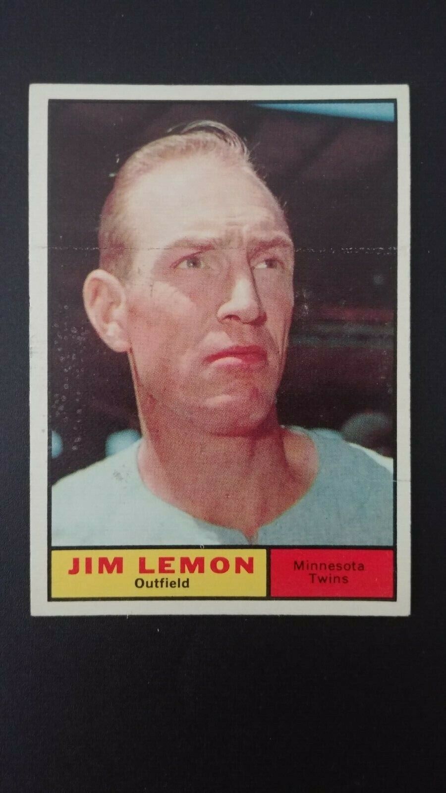 1961 Topps baseball card # 450 Jim Lemon