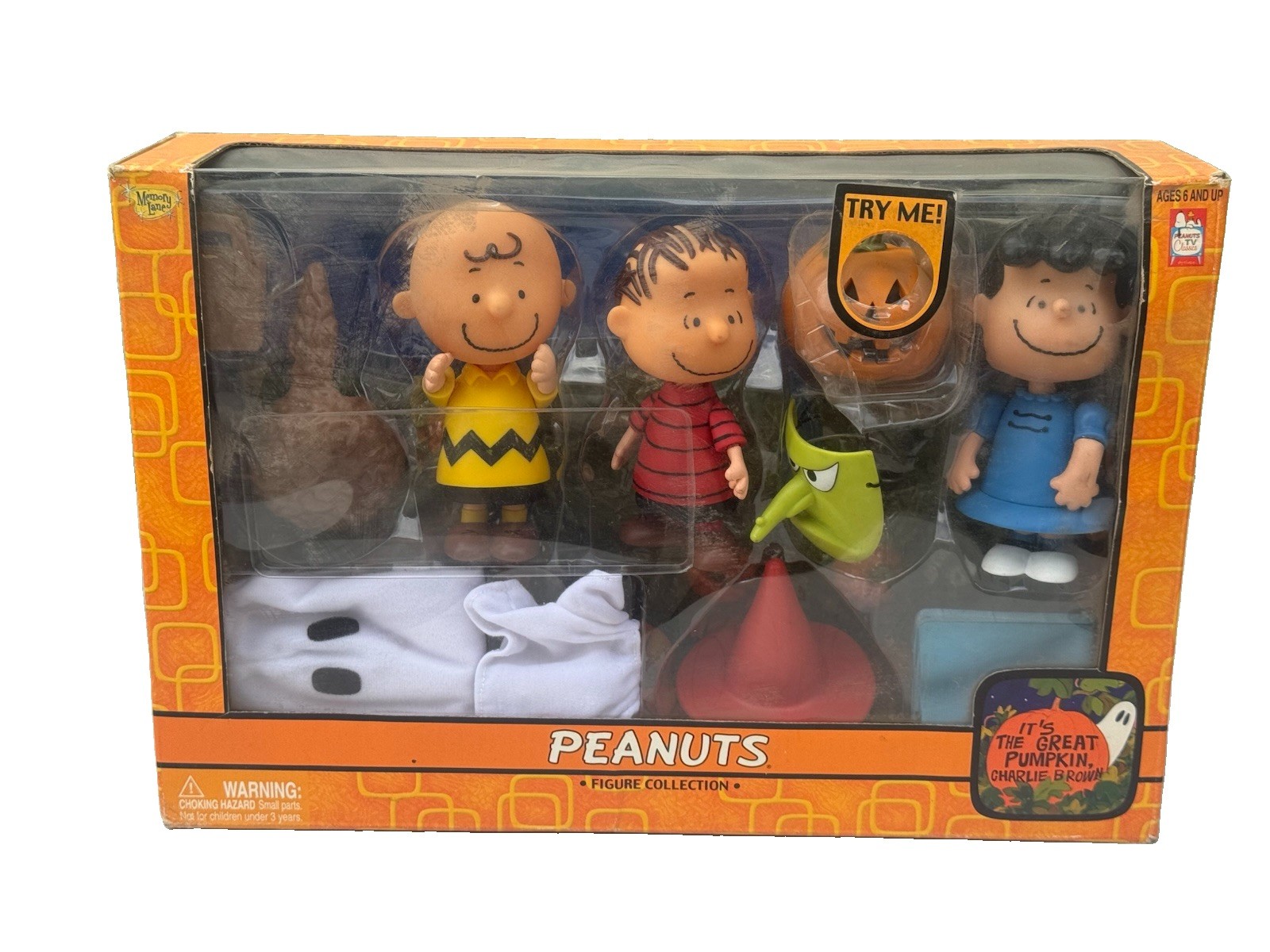 Charlie Brown Peanuts Its The Great Pumpkin Halloween Set Memory Lane 2003 7778 Charlie Brown Peanuts Its The Great Pumpkin Halloween Set Memory Lane 2003 7778
