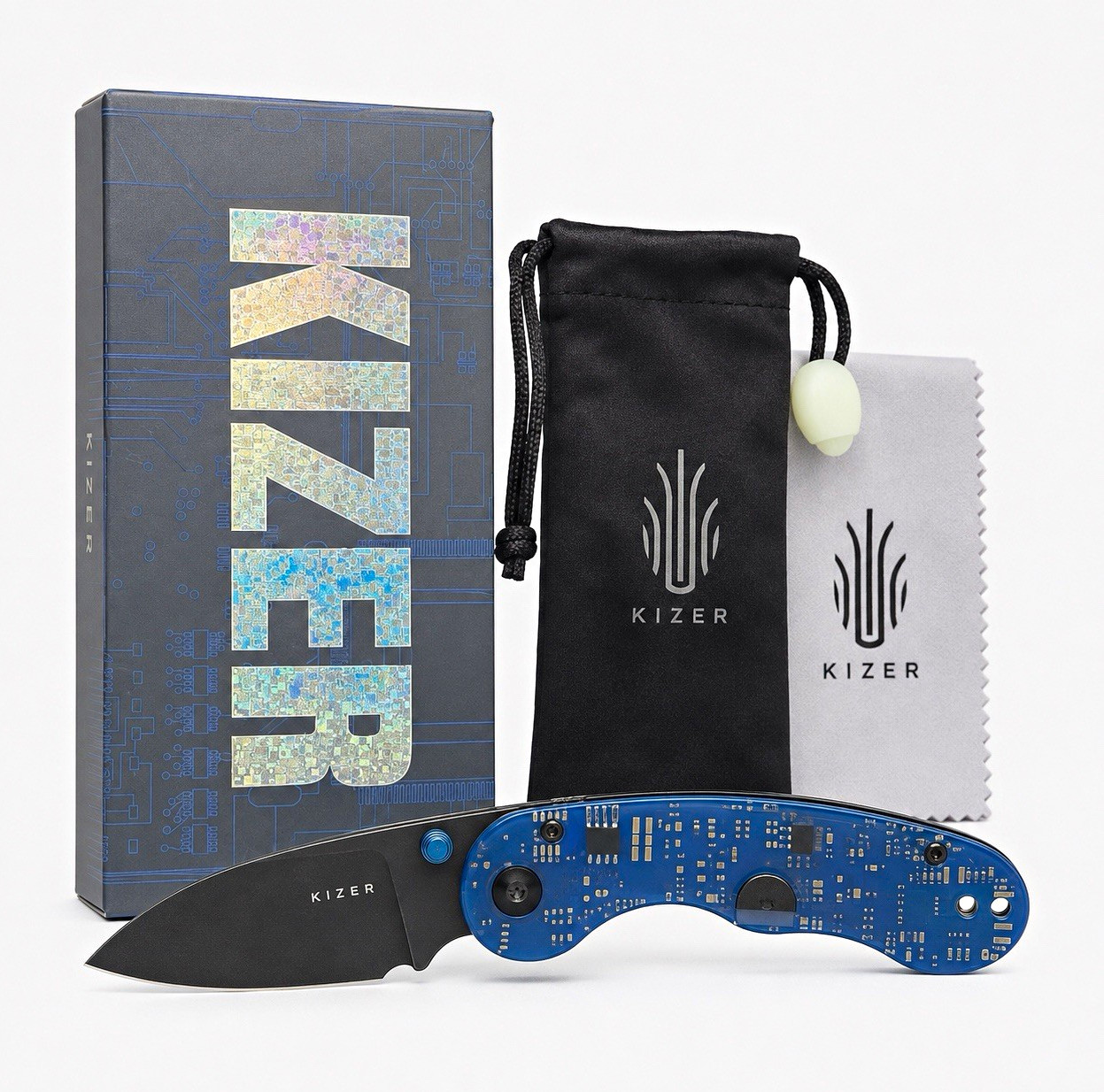 Kizer Microbe PCB Ki2742BDA2 CPM Button Lock Knife only 200 made -sold out- NIB