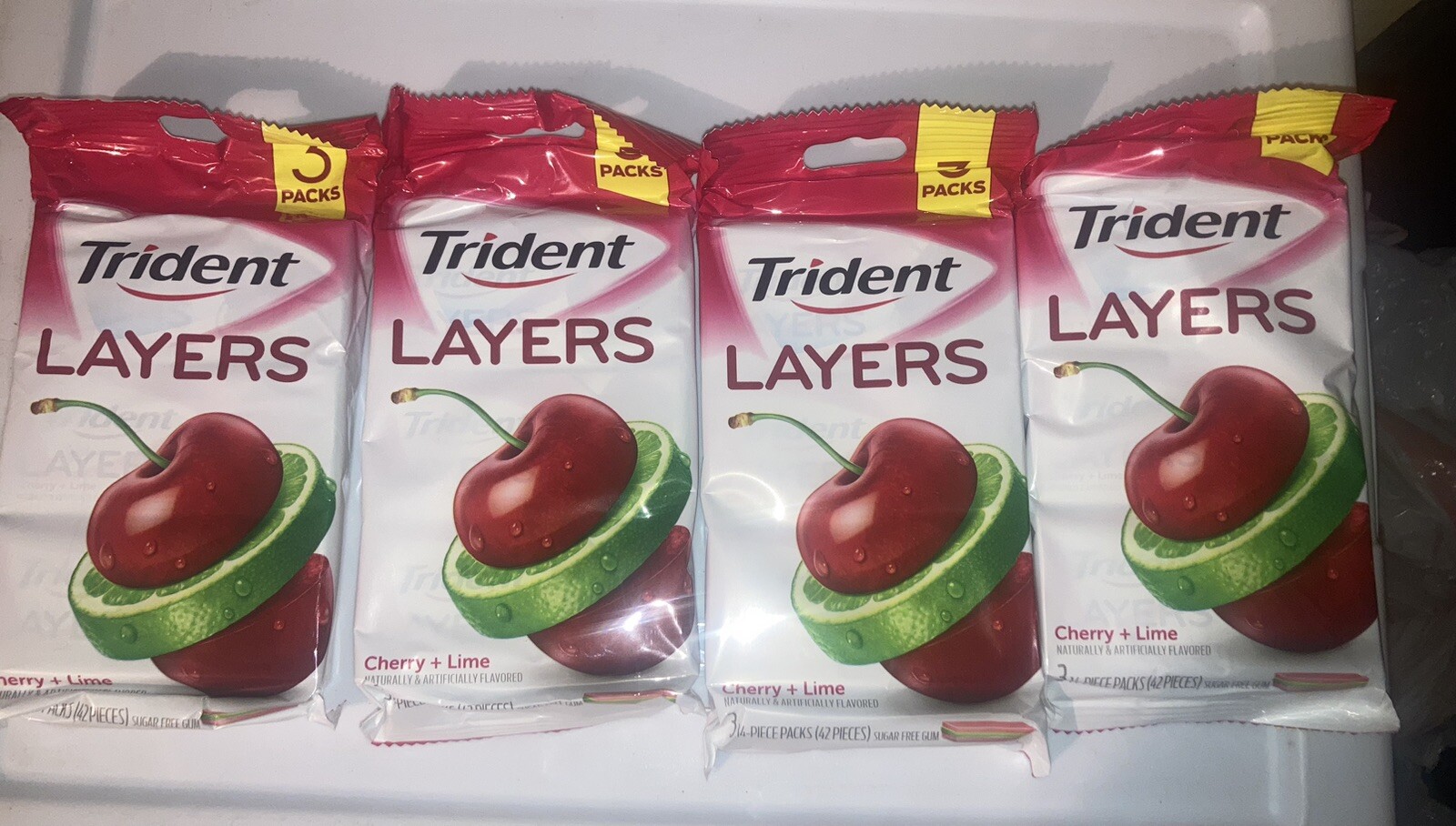 Trident Gums Lot X 4 Packets from 2016 Just for Collectors π Trident Gums Lot X 4 Packets from 2016 Just for Collectors π